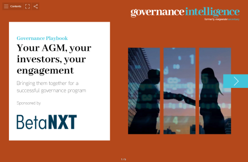 Your AGM, your investors, your engagement: Bringing them together for a successful governance program